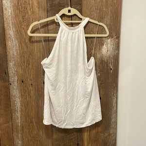 White halter top